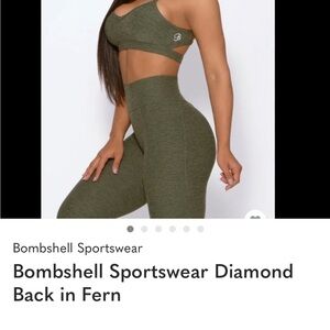 Bombshell Sportswear Fern Green Active bra